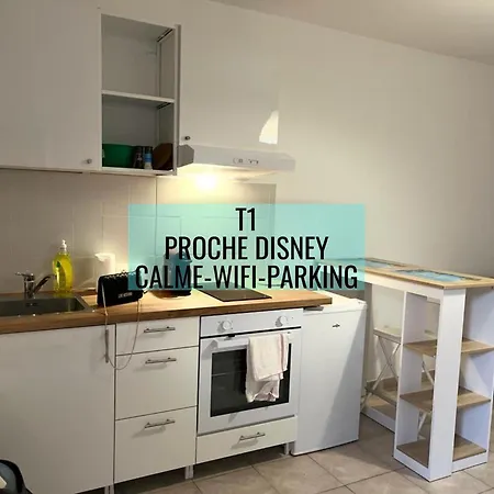 Superbe Studio Proche Disney Champs-Sur-Marne Buitenkant foto